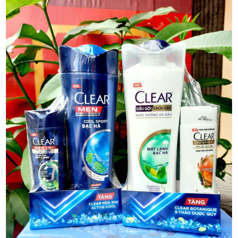 Dầu Gội Clear 340g Mát Lạnh Bạc Hà