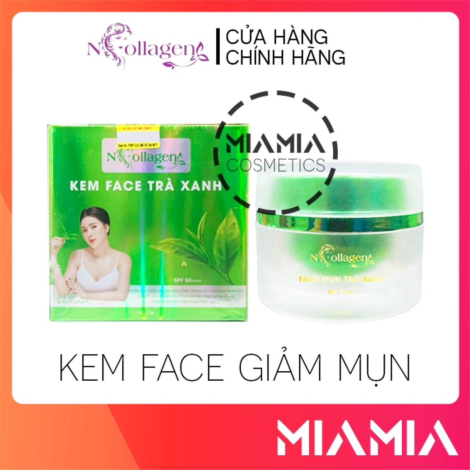Kem face mụn trà xanh n collagen chính hãng ncollagen - 8938526572300