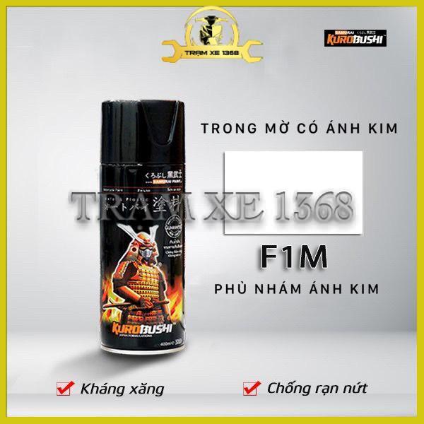 Sơn xịt samurai f1m màu trong mờ ánh kim