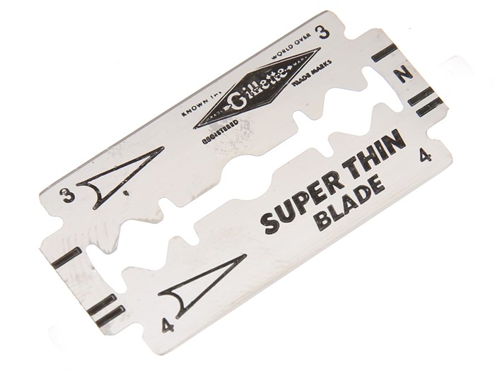 [HCM ship 2h] Combo 5 Lưỡi Lam Gillette Super Thin Saloon Pack Hộp 10 + 2 Cái