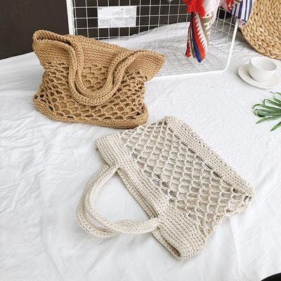 Túi đan sợi dù đeo vai Vintage