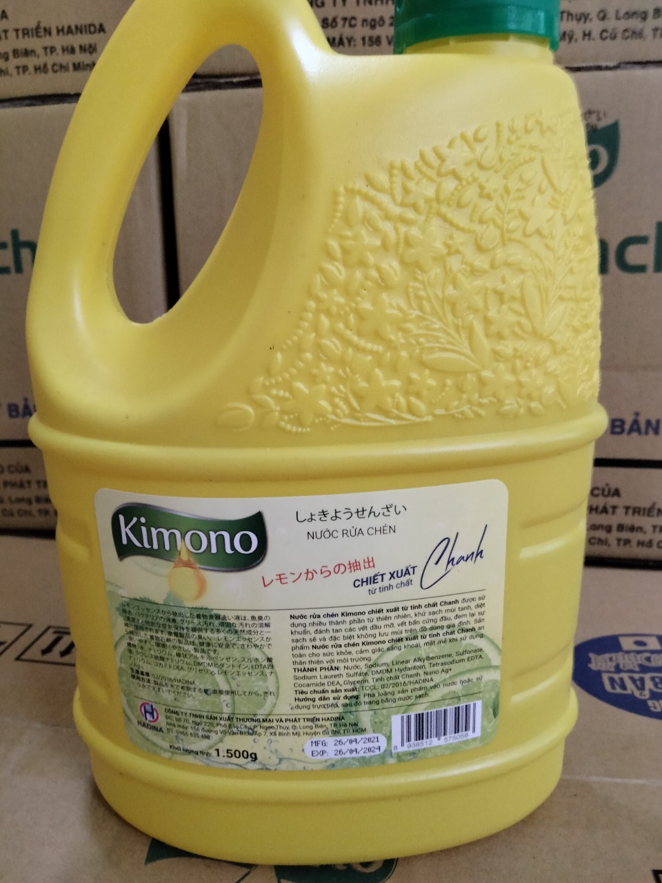 [HCM] Nước Rửa Chén Bát KIMONO Công Nghệ Nhật Bản 1500ml