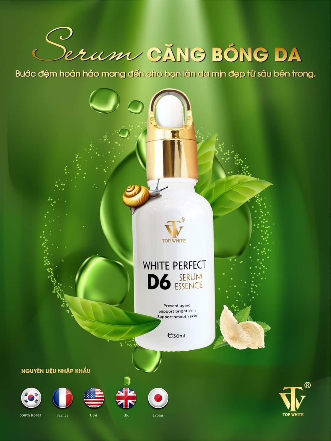 SERUM D6 TINH CHẤT CĂNG BÓNG DA