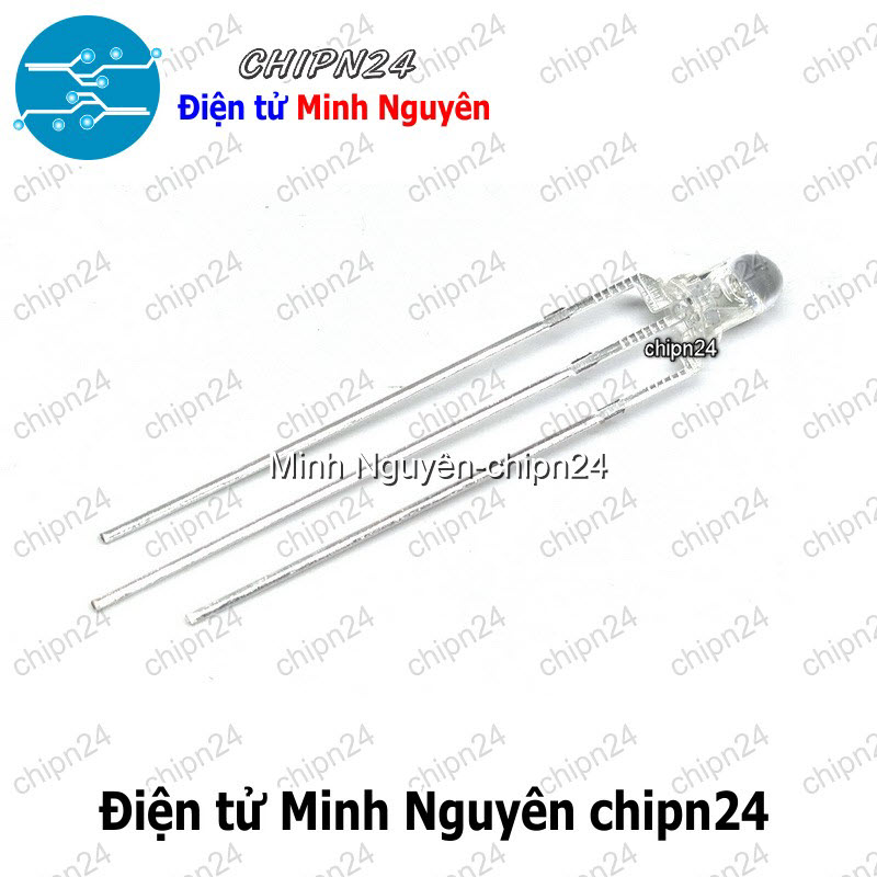 [25 con] (TK11-12) Led 2 màu 3 chân 3MM Trong (Đỏ/Vàng/Xanh Lá/Dương, Âm chung/Dương chung) - [Chọn Loại] - HHH.00167