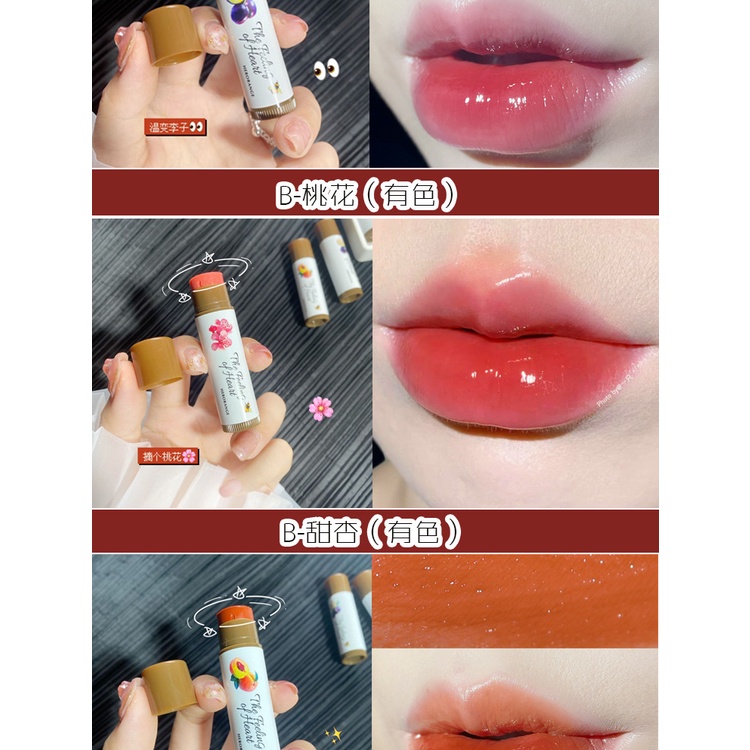 Set 3 cây son dưỡng môi HERORANGE Vị Trái Cây (3 cây 3 màu)