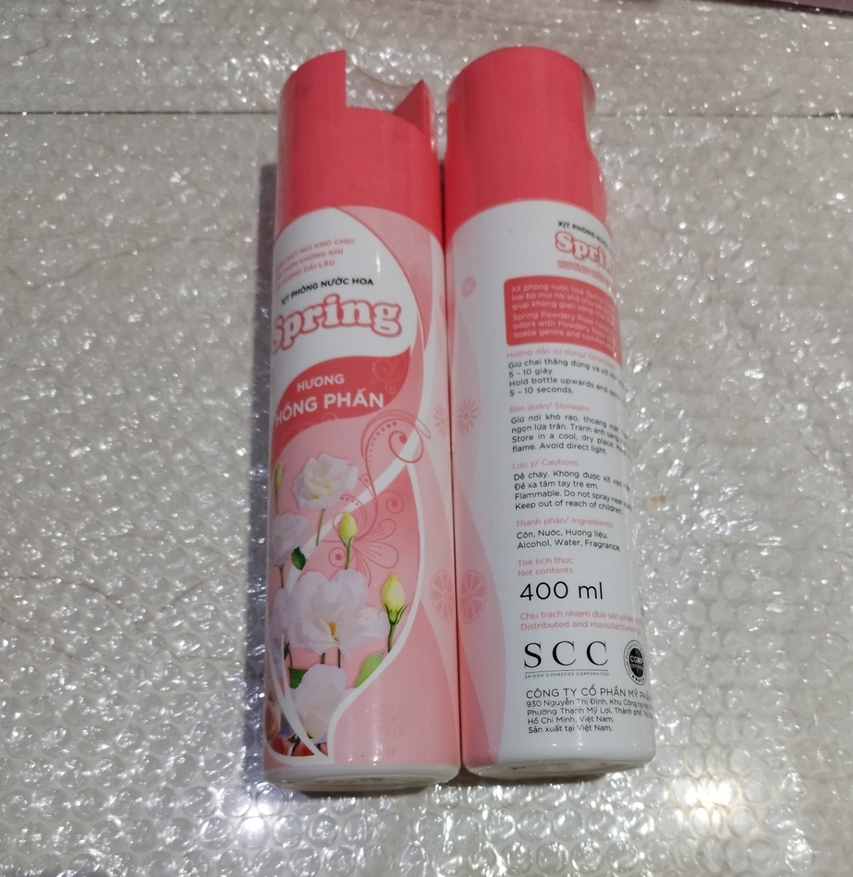 CHAI LỚN 400ML XỊT PHÒNG SPRING THƠM LÂU.