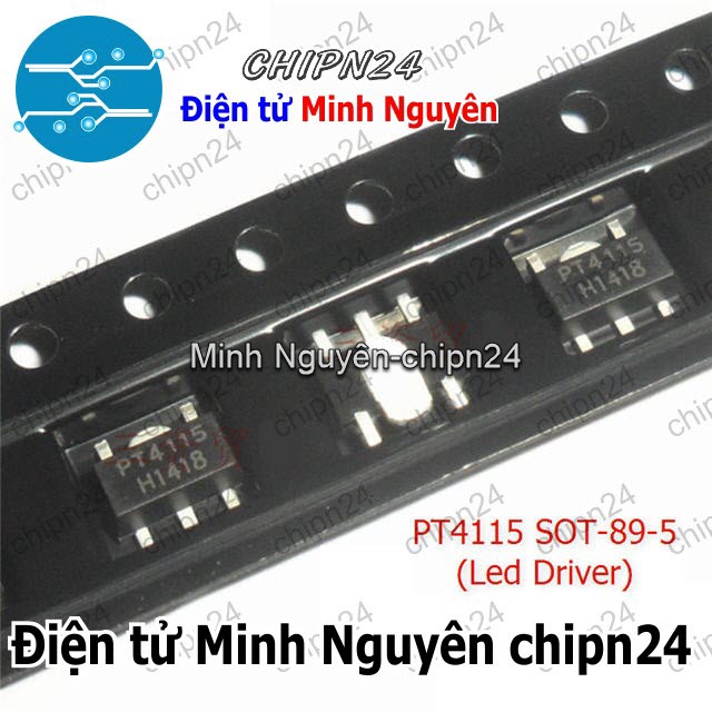 [3 con] (SOP) IC Dán PT4115 SOT-89-5 (SMD) (4115 Led Driver) - HH001651