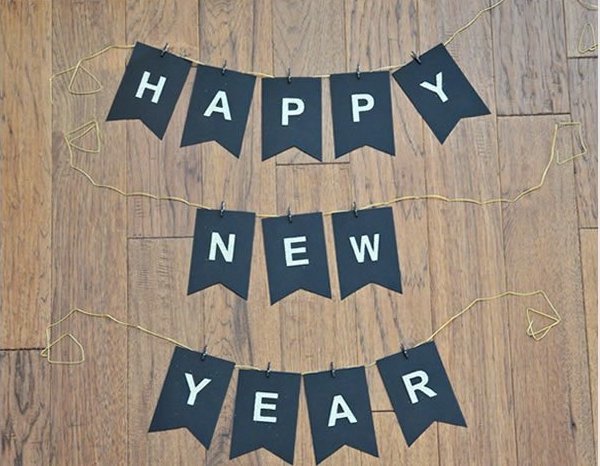 Dây cờ Happy New Year banner dcny05