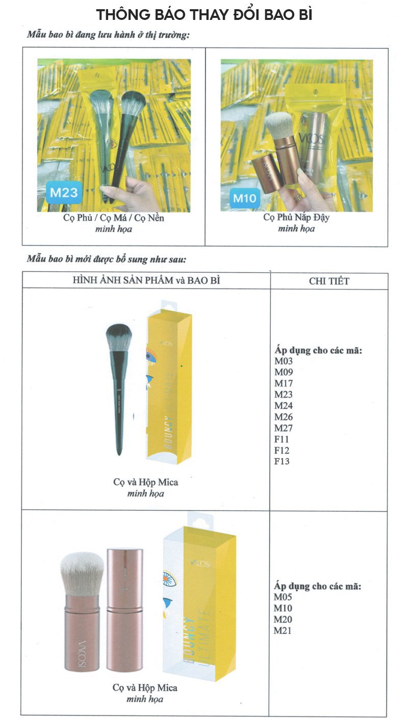 Cọ Phủ Phấn, Má Hồng Vacosi Powder Brush