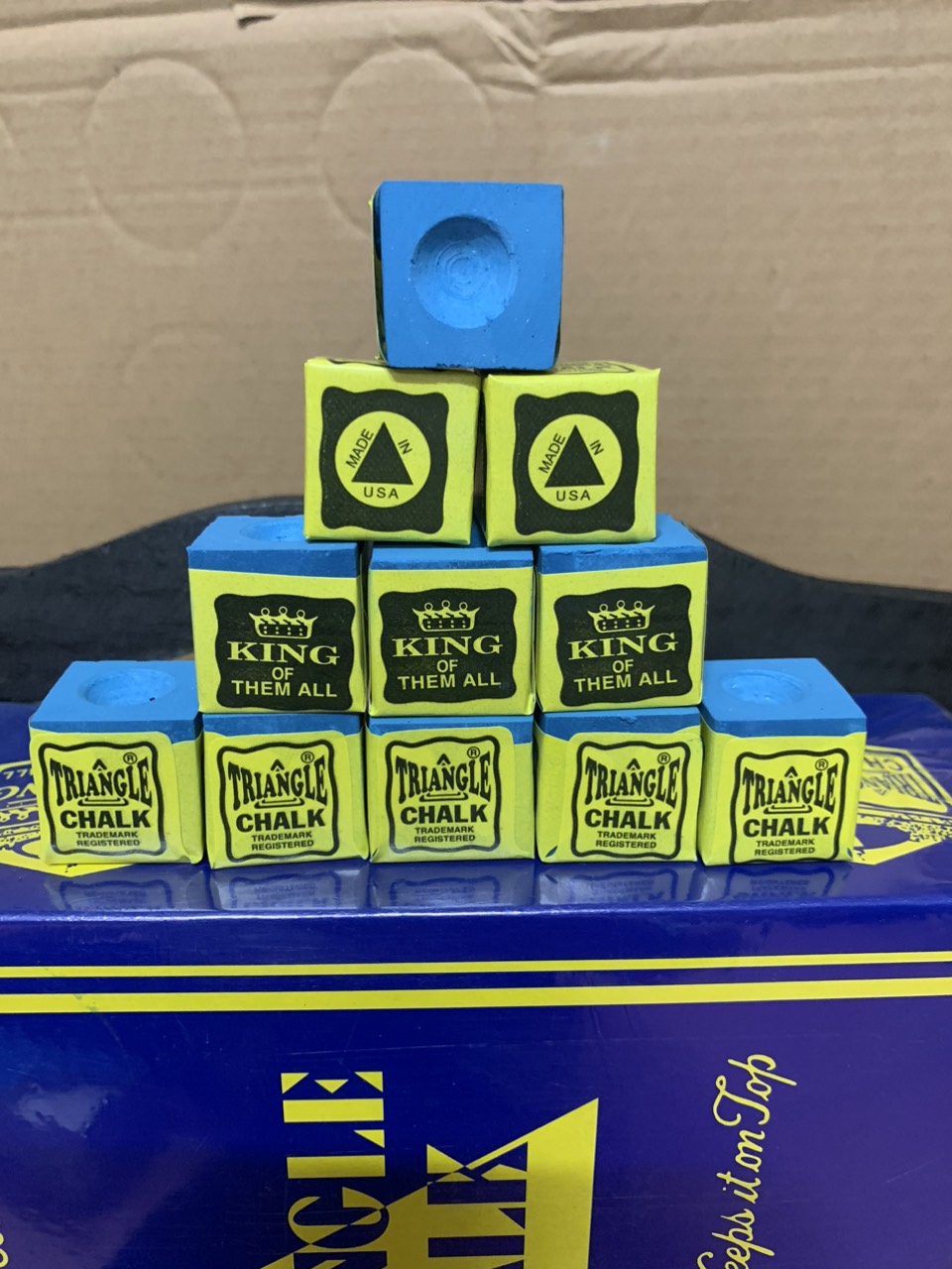 lơ bida king xanh