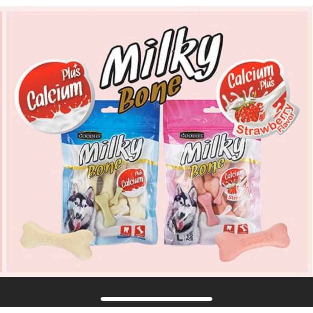 [ Xương gặm ] [ BAO BÌ MỚI ] Xương sữa cho chó Milky Bone Goodies!
