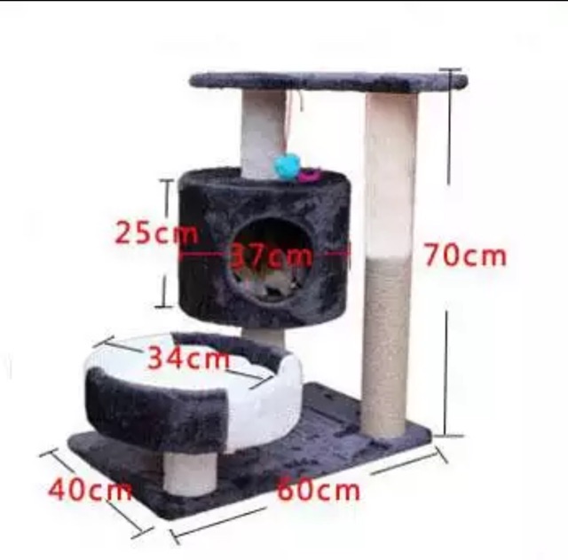MS1. Trụ cào móng cho mèo/ Nhà cây cho mèo