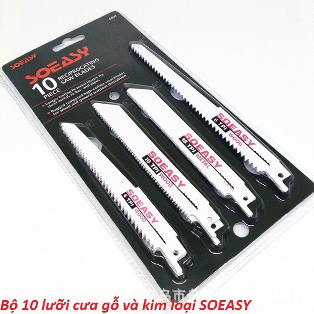 (HCM) Bộ 10 lưỡi cưa kiếm đa năng