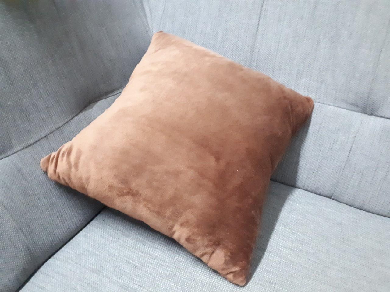 [HCM]Gối tựa lưng sofa văn phòng - nâu đậm