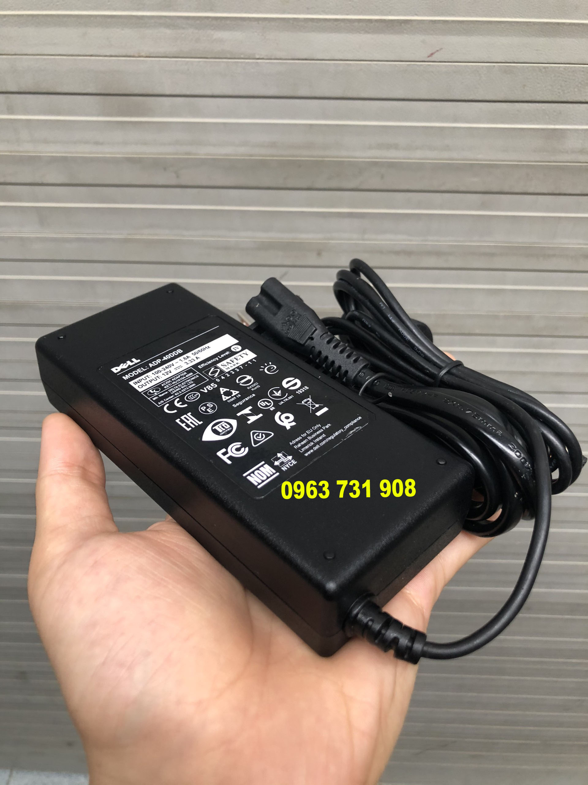 Dây sạc nguồn màn hình Dell 12V 3.33A