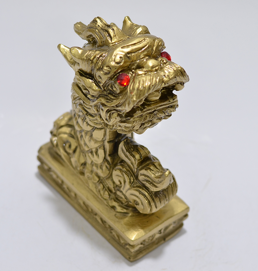 [HCM]Tượng đá cá chép hoa rồng màu đồng