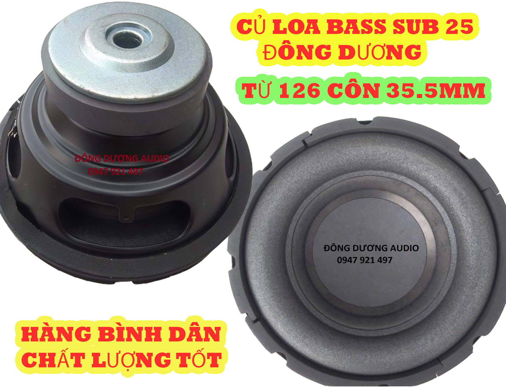 COMBO 2 CHIẾC LOA SUB 25 GIÁ RẺ - ĐÔNG DƯƠNG AUDIO LOA 25 SIÊU TRẦM - CỦ LOA SUB ĐIỆN