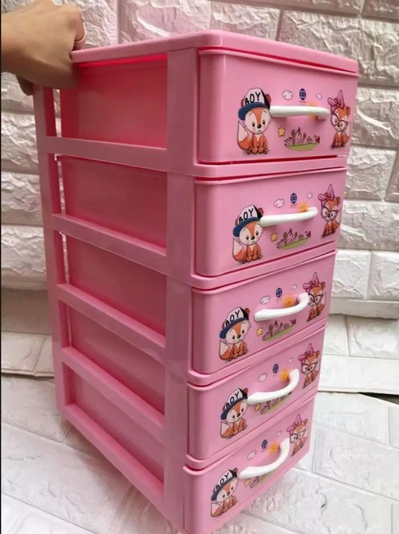 Tủ nhựa Việt Nhật 5 tầng cao cầp. Kích thước 26 x 18 x 41cm.