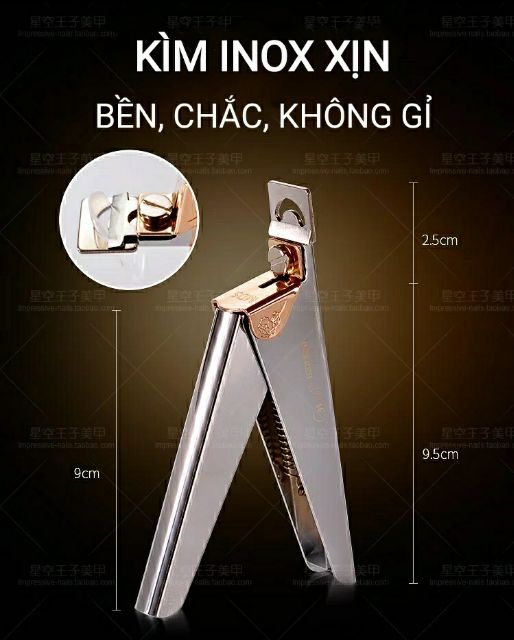 Kìm cắt móng giả Inox - sinailmi