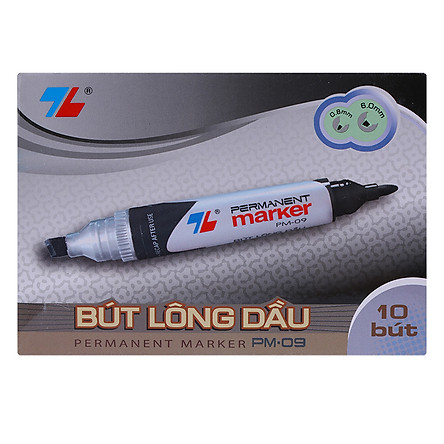 Bút lông dầu Thiên Long PM-09 Đen