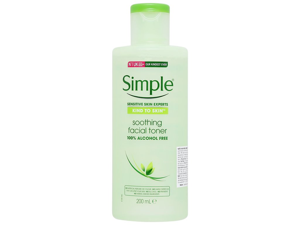 Nước Hoa Hồng Cân Bằng Da Dịu Nhẹ Simple 200ml