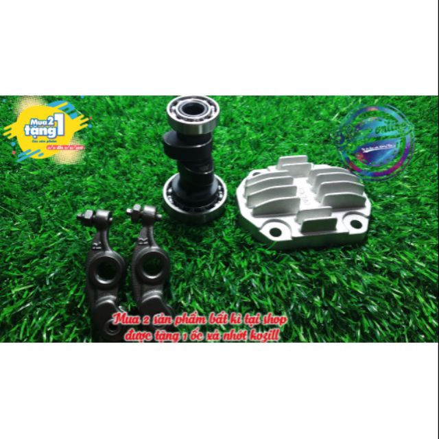 Full bộ cam cò lăn nắp 4 lổ cho dream wave độ