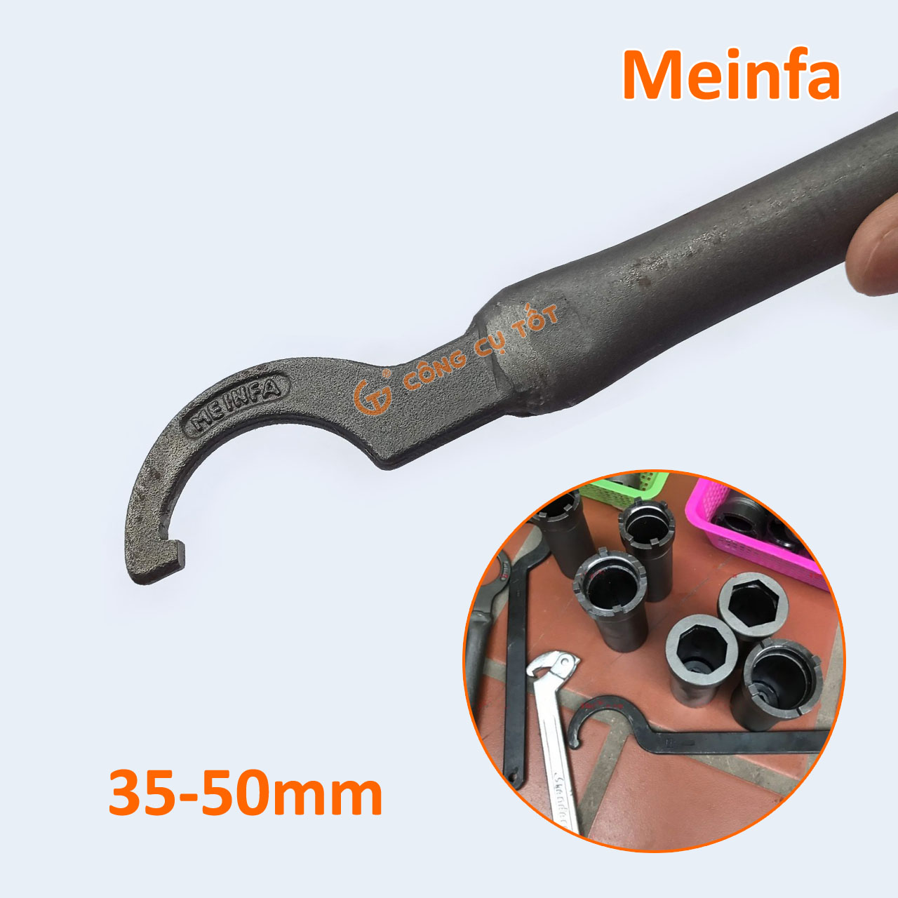 Cờ lê móc cổ xe máy Meinfa 345mm