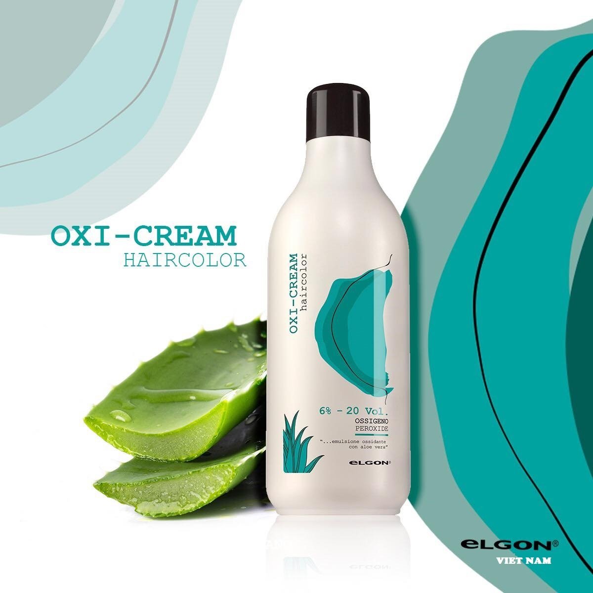 Oxy elgon trợ nhuộm, tẩy mở biểu bì tóc - 1000ml
