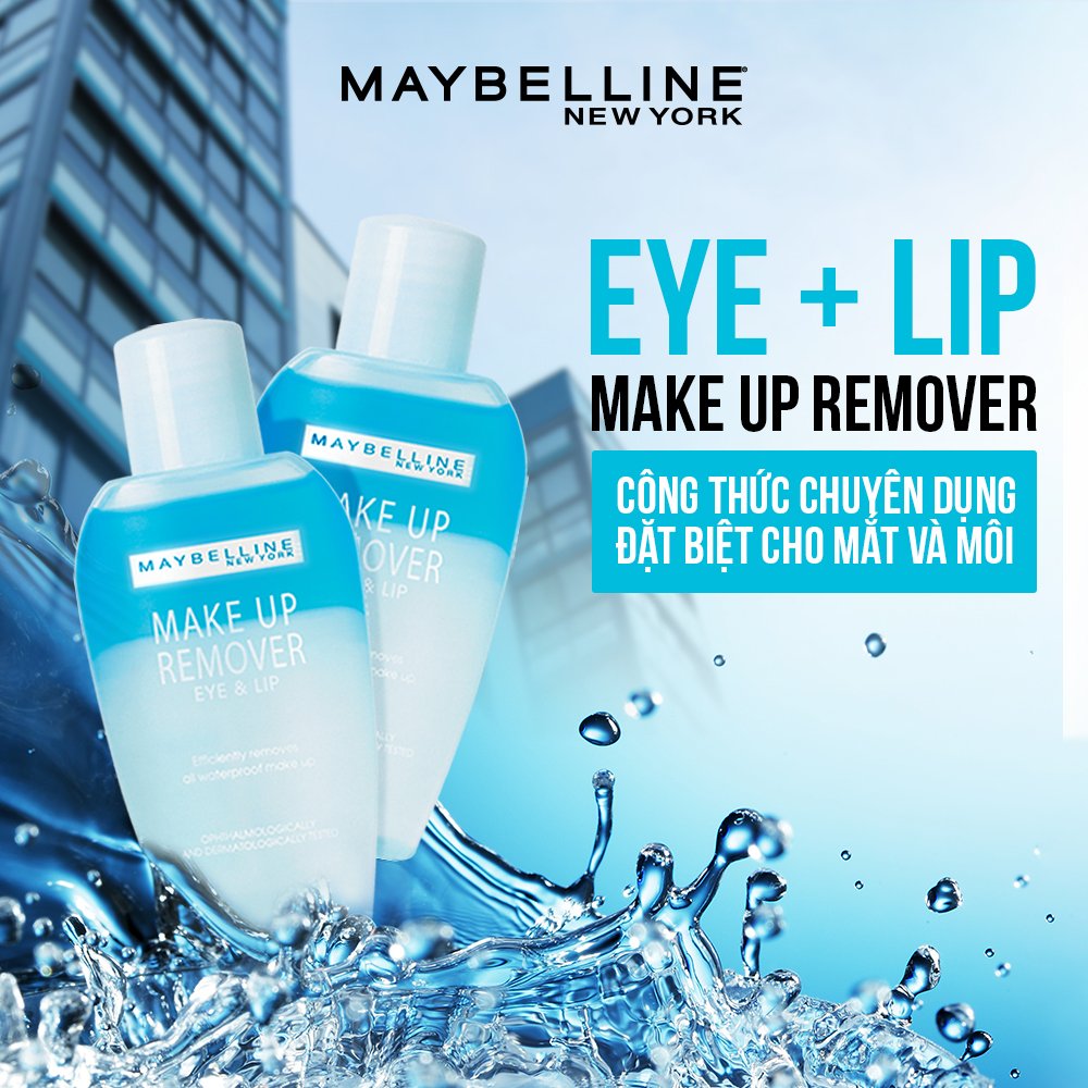 Nước Tẩy Trang Mắt Và Môi MAYBELLINE Make Up Remover