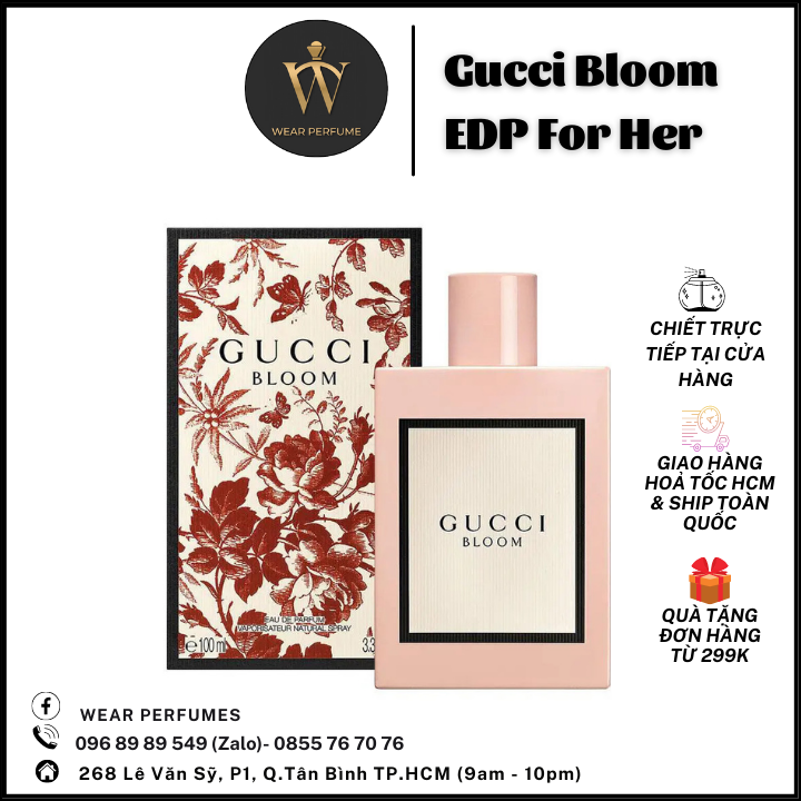 Nước Hoa Gucci Bloom EDP - Phong cách Quyến rũ, Sang trọng, Quý phái - Fullsize và Chiết