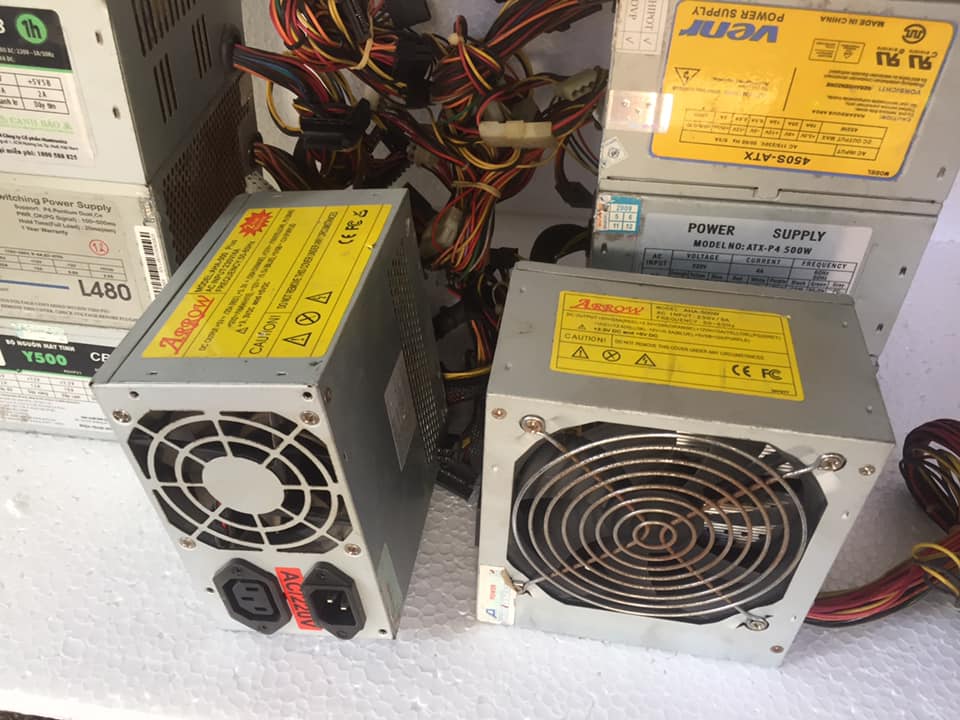 Bộ nguồn máy tính 300-400W quạt 12 inch, linh kiện máy tính, tản nhiệt và nguồn điện, nguồn máy tính.
