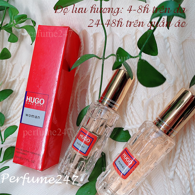 [HCM]COMBO 3 CHAI NƯỚC HOA NAM MINI HUG0 RED 20ML