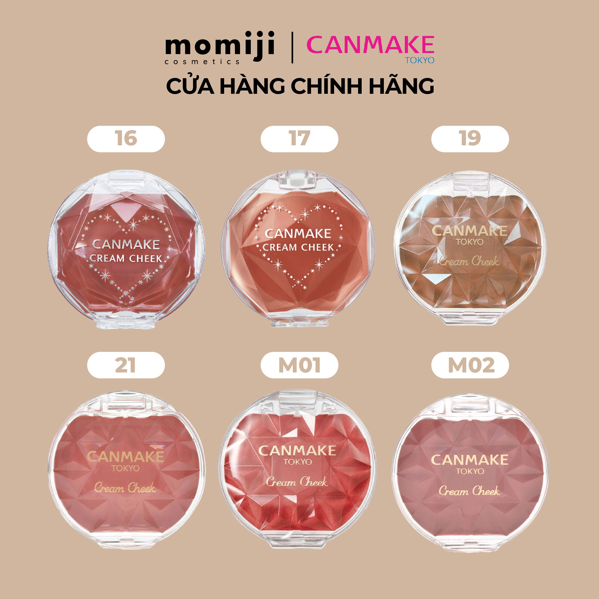 (MÀU HOT) Canmake Má Hồng Kem
