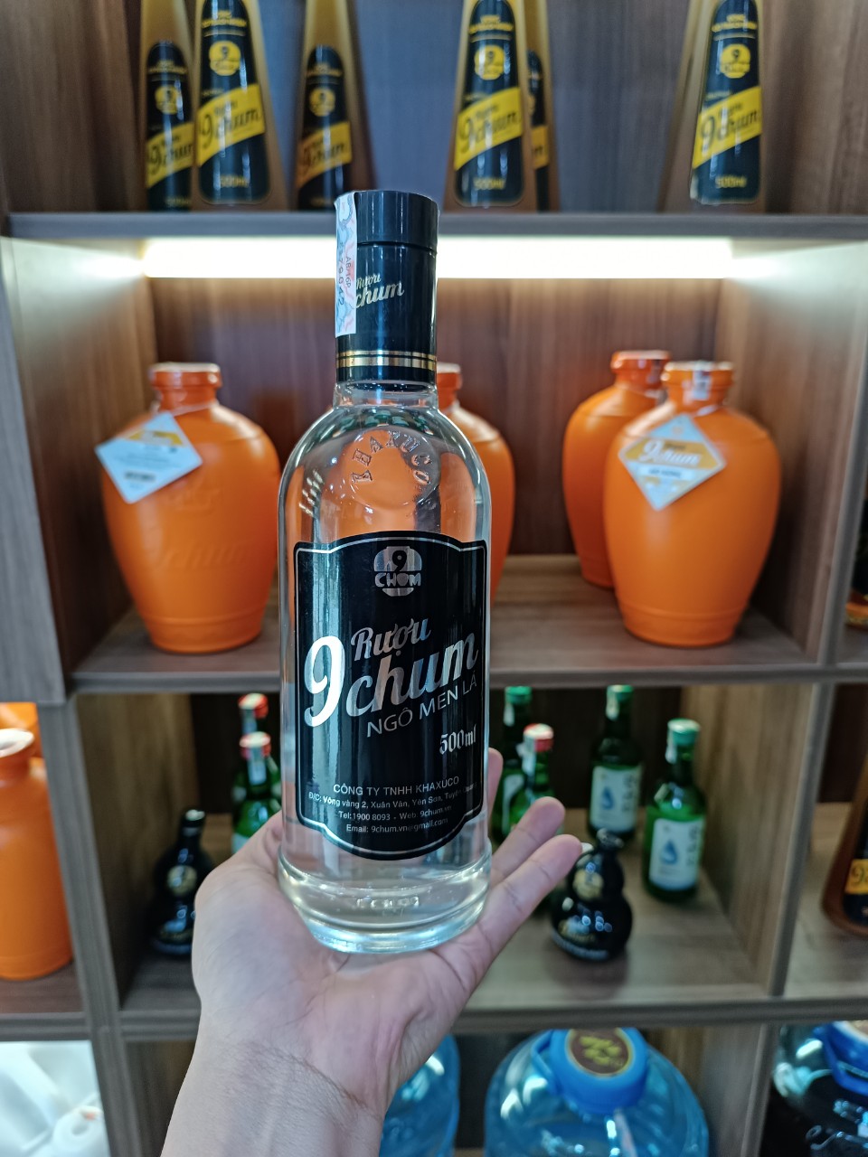 Rượu Ngô Men Lá 9 Chum - 500ml
