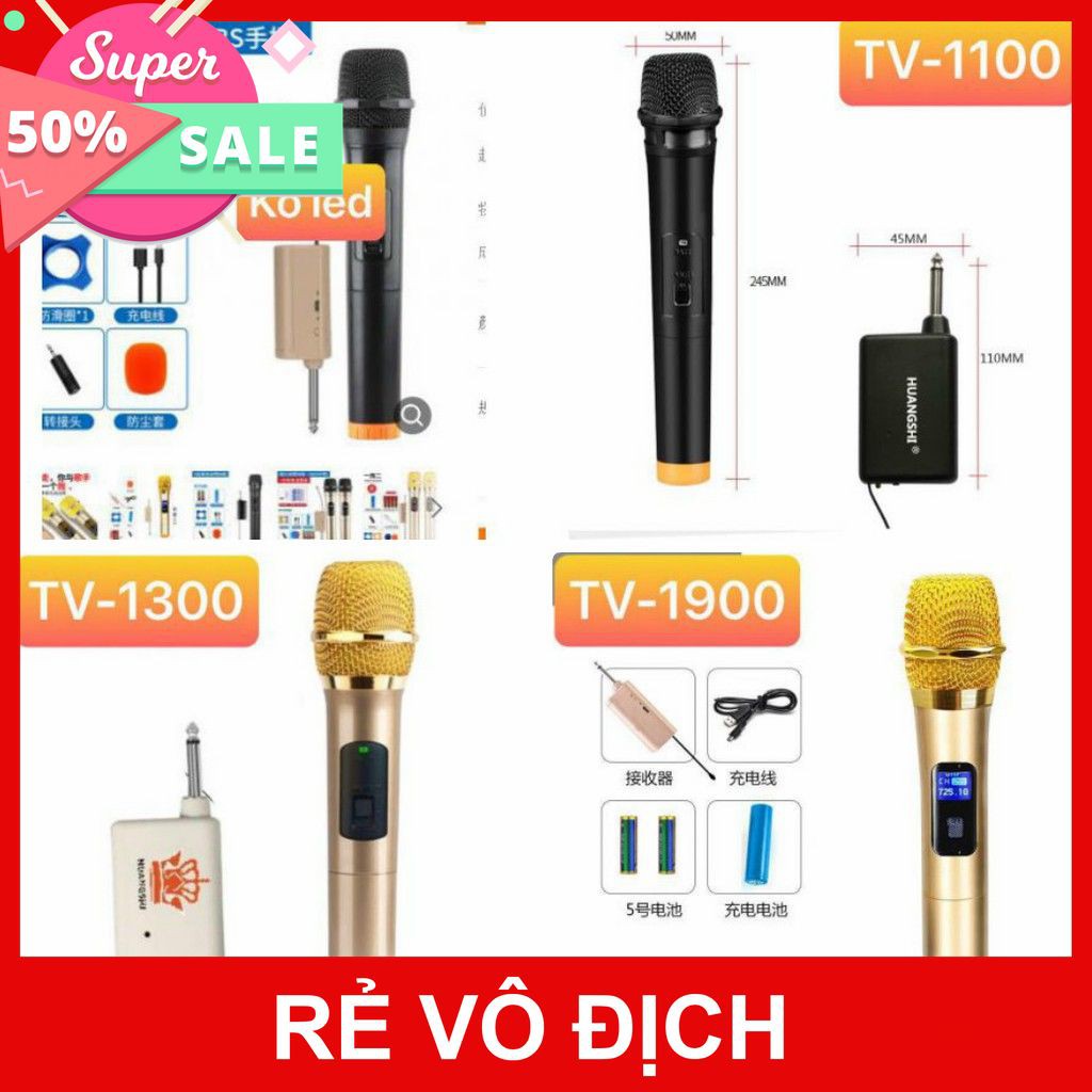 [HCM](GIÁ SỐC)Mua Micro Karaokemicro bluetooth cao cấp.micro bluetooth không dâykhoàng cách lên đến 50m sóng UHF siêu nhạy bén cao cấp( Bảo Hành 12 tháng)