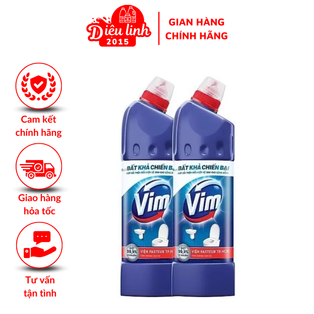 Vim tẩy bồn cầu ngăn ngừa mảng bấm, vết ố 880ml