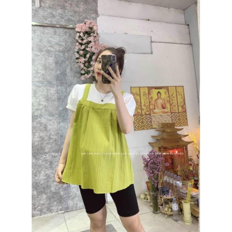 Áo bầu Đũi mẫu mới  giả yếm