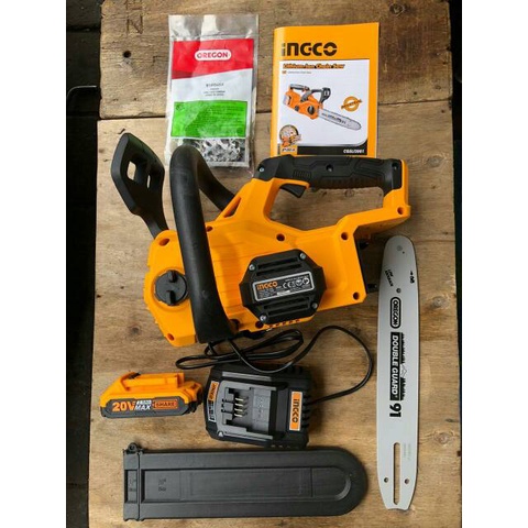 INGCO Máy cưa xích dùng pin 20V CGSLI2001 (Cam kết Chính Hãng 100%)