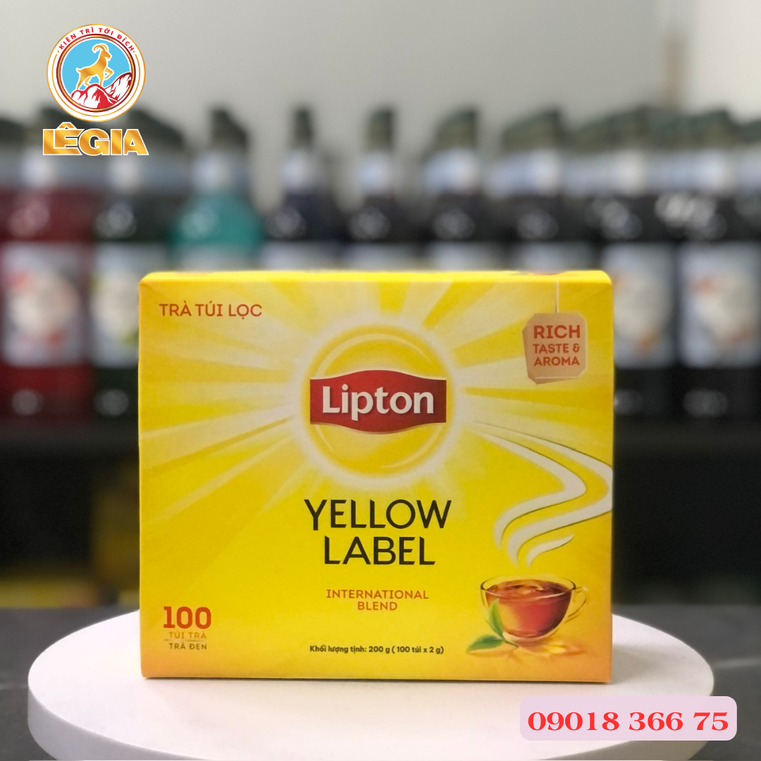Trà lipton nhãn vàng - hộp 100 gói x 2gr