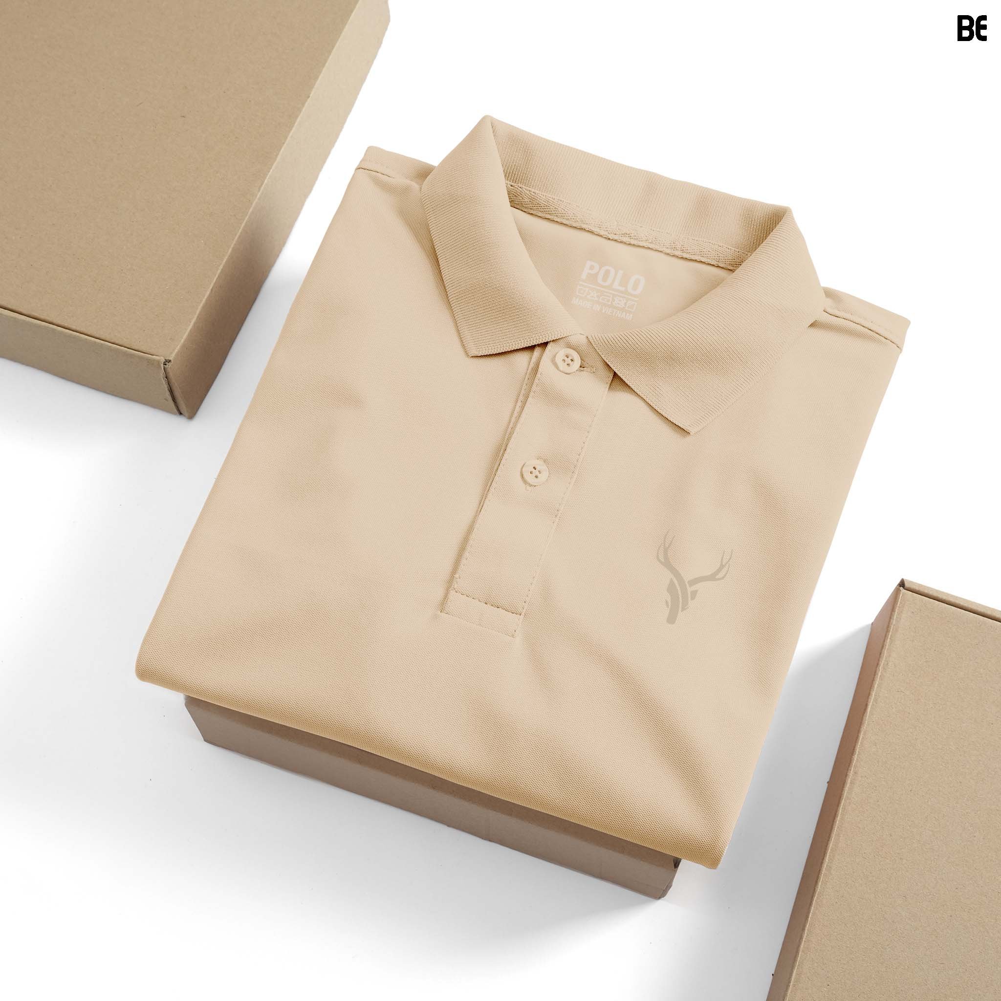 Áo thun Polo DEER cổ bẻ BASIC CVC vải cá sấu co dãn 4 chiều