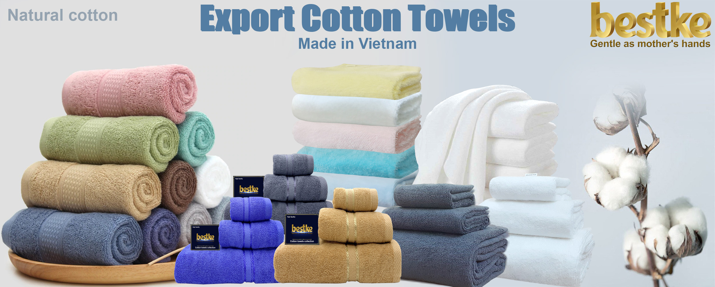 khăn tắm cotton ,  set 2 cái