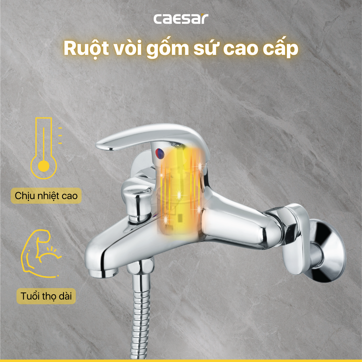 Vòi Sen Gạt Nóng Lạnh - S360C