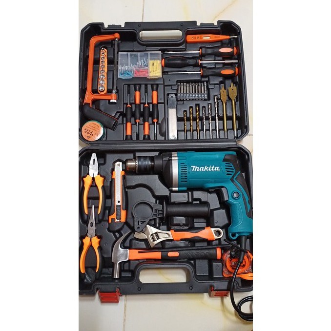 Bộ máy khoan makita 1200w - rất mạnh - 100 món đồ nghề