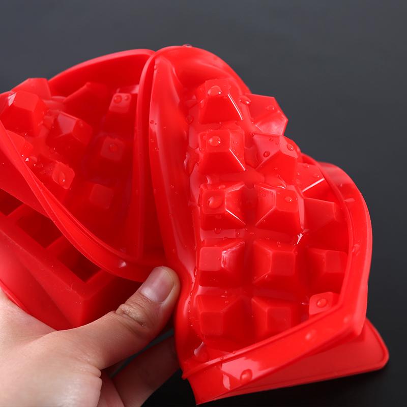 Chịu Nhiệt Cao Silicone Bánh Quế Bộ Tạo Khuôn Hình Bánh Xốp Khuôn Bánh Nướng Dụng Cụ Hình Vuông Bánh Quy Bộ Tạo Khuôn Hình