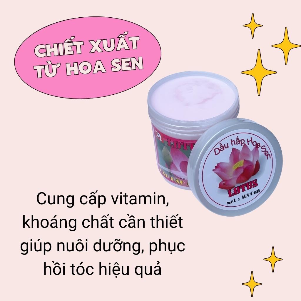 HẤP DẦU HOA SEN MỀM MƯỢT 1000ml