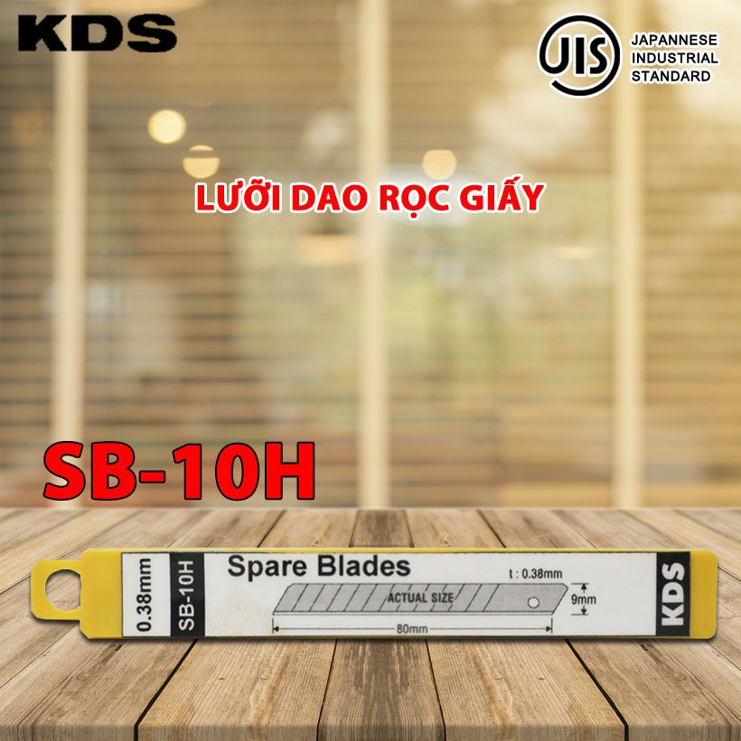 Lưỡi dao rọc giấy Nhật Bản KDS bản 9mm (13 đốt)