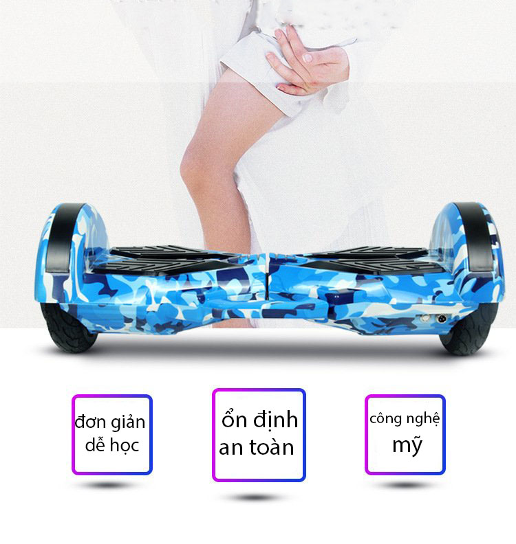 Ván trượt cân bằng 8.0 inch loa bluetooth đen led