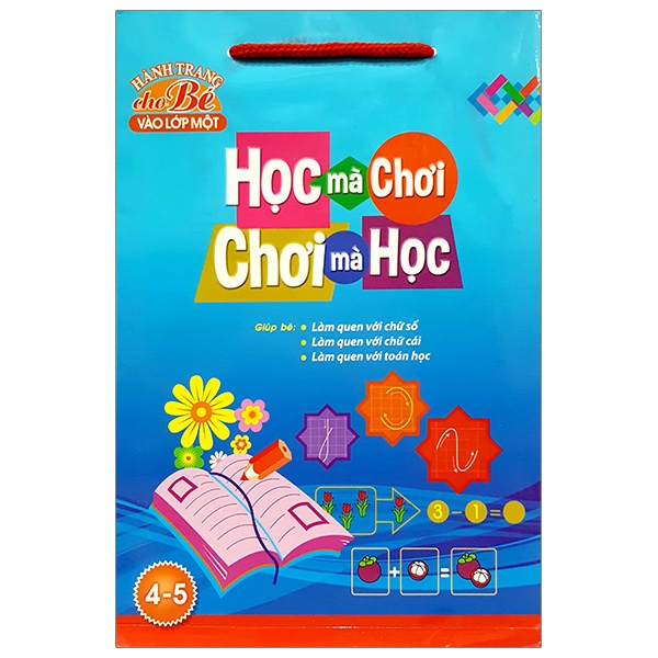 Fahasa - bộ túi hành trang cho bé vào lớp 1 - học mà chơi chơi mà học