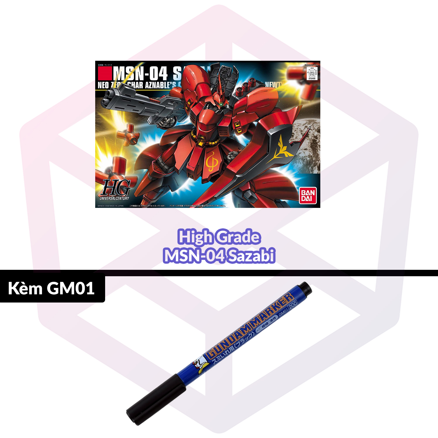 [7-11/12 VOUCHER 8%]Mô Hình Gundam Bandai HG 088 MSN-04 Sazabi 1/144 UC MS Gundam [GDB] [BHG]