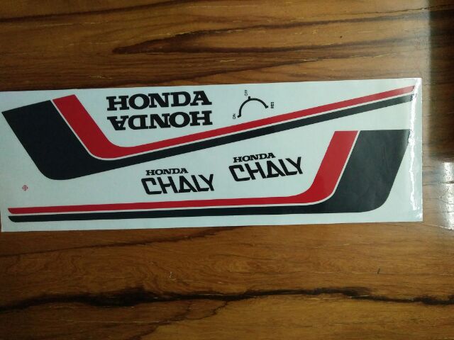 Bộ tem honda Chaly màu đỏ hàng nhập Thái Lan